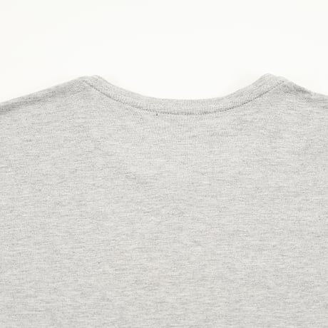 ユナイテッドアローズ iNCERTUS インケルトゥス(時しらず) クルーネック長袖Tシャツ Mサイズ 杢グレー ネーム切り取り ピンホールあり