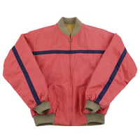 80’s ブランド不明 レディースデザインブルゾン(デザインサンプル) サイズ不明  ピンク/マスタード (ジャンク商品)