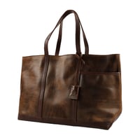 CI-VA チーバ レザートートバッグ ダークブラン(迷彩柄プリント) 未使用に近い商品 男女兼用（イタリア製）