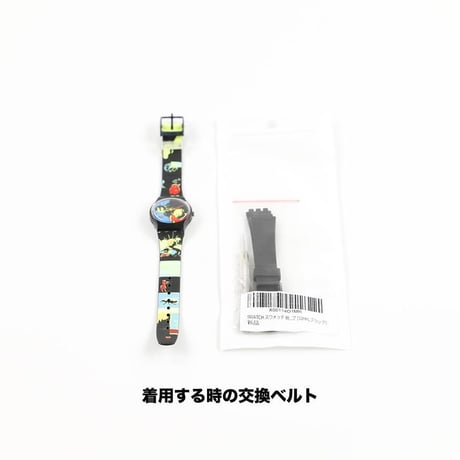 SWATCH スウォッチ TRUE STORIES SAN LADY LB125 レディース 腕時計 クォーツ腕時計 電池交換済み 着用交換ベルト付き 1989年モデル