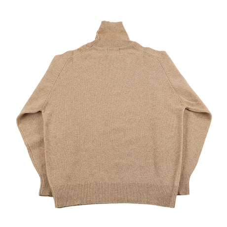 80’s STONE FREE ストーンフリー ラムウールタートルネックセーター  Mサイズ 杢ベージュ（ジャンク商品）