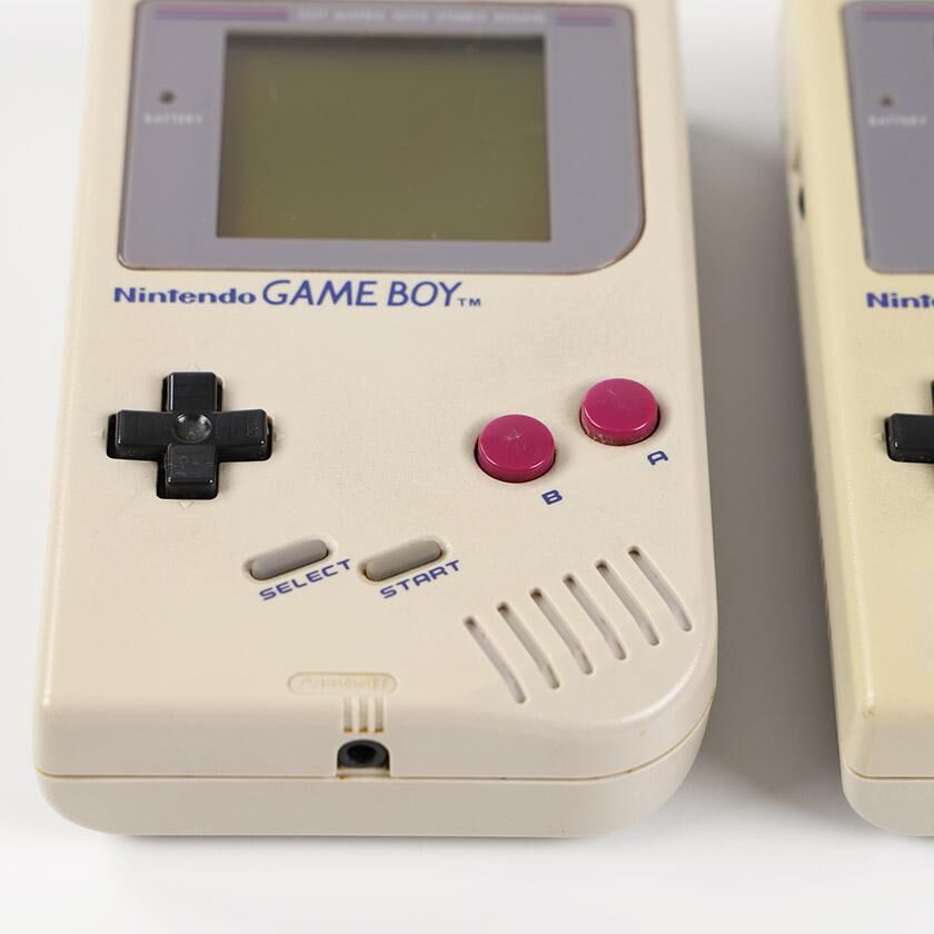 Nintendo 初代ゲームボーイ 本体2台※ジャンク品 通信ケーブル