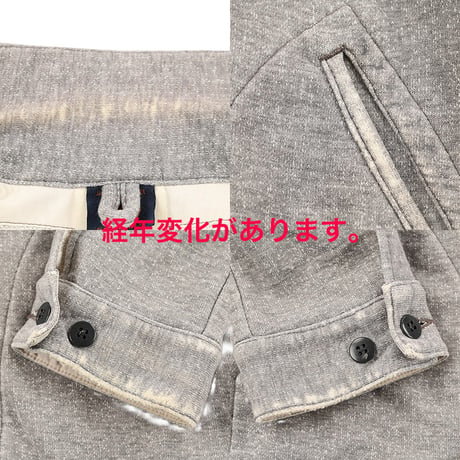 00’s OMNIGOD オムニゴッド 裏毛ワークジャケット 3(L)サイズ 杢グレー (ジャンク商品)