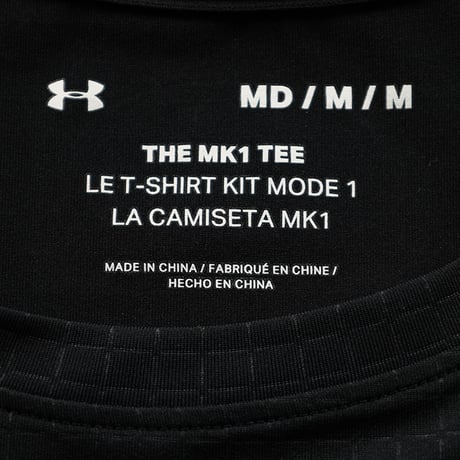 UNDER ARMOUR アンダーアーマー 半袖ラグラン切り替えTシャツ Mサイズ ブラック