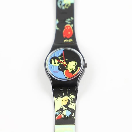 SWATCH スウォッチ TRUE STORIES SAN LADY LB125 レディース 腕時計 クォーツ腕時計 電池交換済み 着用交換ベルト付き 1989年モデル