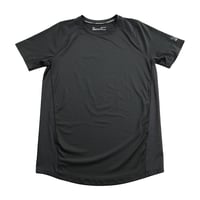 UNDER ARMOUR アンダーアーマー 半袖ラグラン切り替え背中メッシュTシャツ Mサイズ ブラック