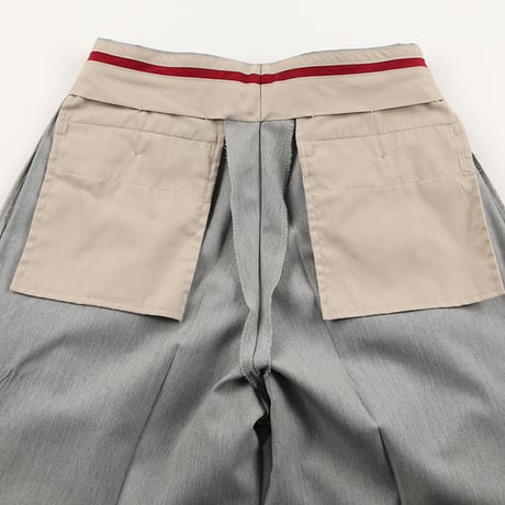 90’s PERIPHERIQUE ペリフェリック 2インタックテーパードパンツ 36サイズ 杢ライトグレー ジャンク商品
