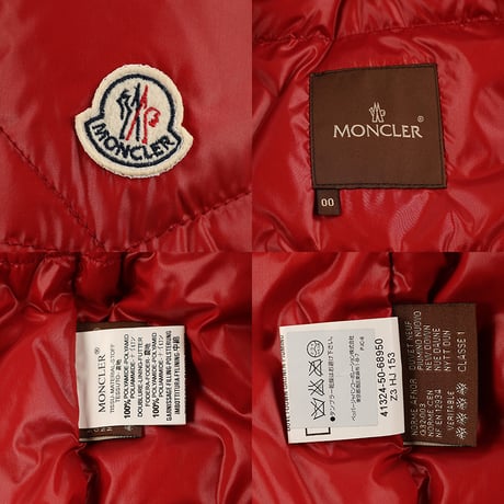 00’s MONCLER モンクレール KARAKORUM(カラコルム) 00(XS)メンズサイズ レッド（ジャンク商品）（女性の方用に仕入れた商品です）