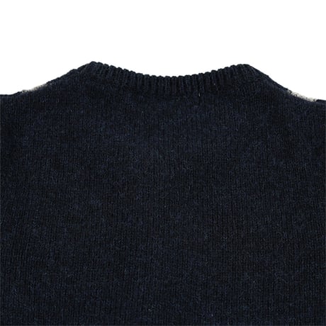 90’s Libertine リベルティンヌ アーガイルカーディガン(シルバー糸使用) T2(M)サイズ ネイビー/レッド/グレー/シルバー（ジャンク商品）