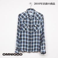 OMNIGOD オムニゴッド メンズ 長袖 チェック シャツ M