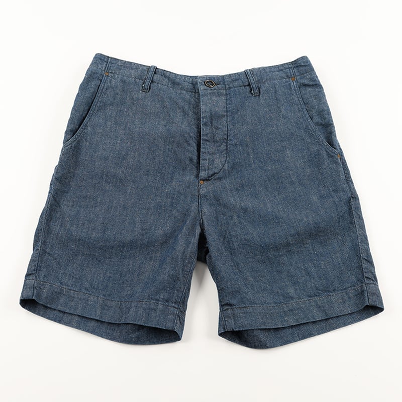JOHNBULL ジョンブル コットン/リネン シンチバック尾錠付き JOHNBULL ジョンブル コットン/リネン シンチバック尾錠付き