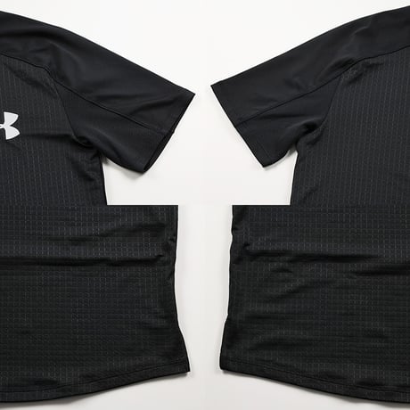 UNDER ARMOUR アンダーアーマー 半袖ラグラン切り替えTシャツ Mサイズ ブラック