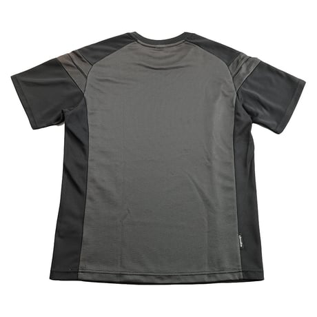adidas アディダス 半袖ラグラン切り替えTシャツ M〜Lサイズ ブラック/チャコールグレー