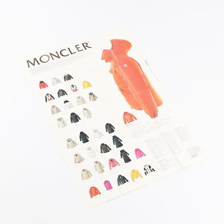 MONCLER モンクレール カタログ 2004A/W（ポスター折りたたみ）