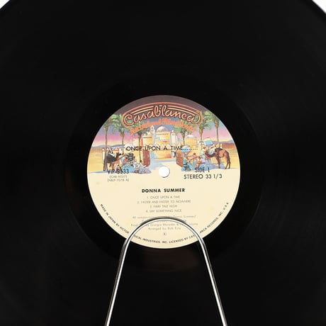 中古（傷や汚れあり）LP DONNA SUMMER ONCEUPON A TIME...1977年発売 2枚 16曲 / VIP-9533-34 帯あり (外袋 内袋交換済み)（ジャンク商品）