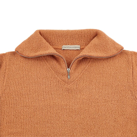90’s COMPTOIR DES COTONNIERS コントワー・デ・コトニエ レディースニットジップセーター フリーサイズ オレンジ（ジャンク商品）