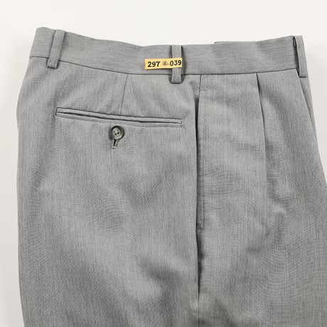 90’s PERIPHERIQUE ペリフェリック 2インタックテーパードパンツ 36サイズ 杢ライトグレー ジャンク商品