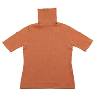 Harriss ハリス 半袖タートルネックウエストシェイプニット フリーサイズ オレンジ（ジャンク商品）