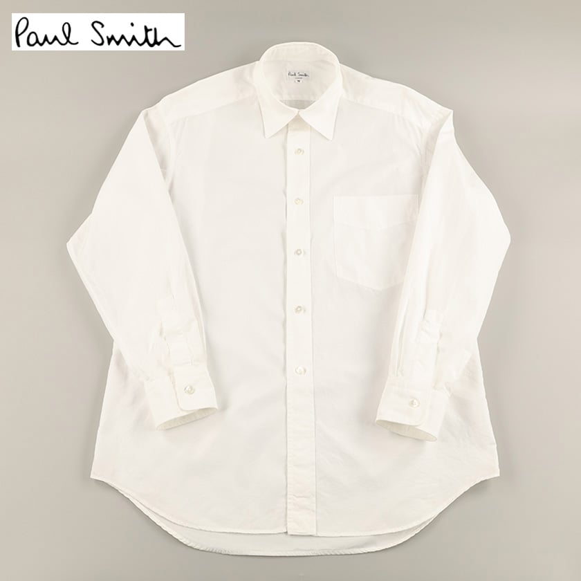90's Paul Smith ポールスミス セミワイドカラーブロードシャツ M
