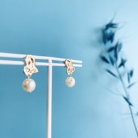 あこやパールピアス（ハートモチーフ）