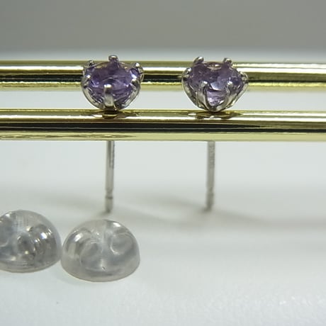 アメジストピアス プラチナ枠/限定品