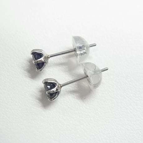 ブルーサファイアピアス プラチナ枠/限定品