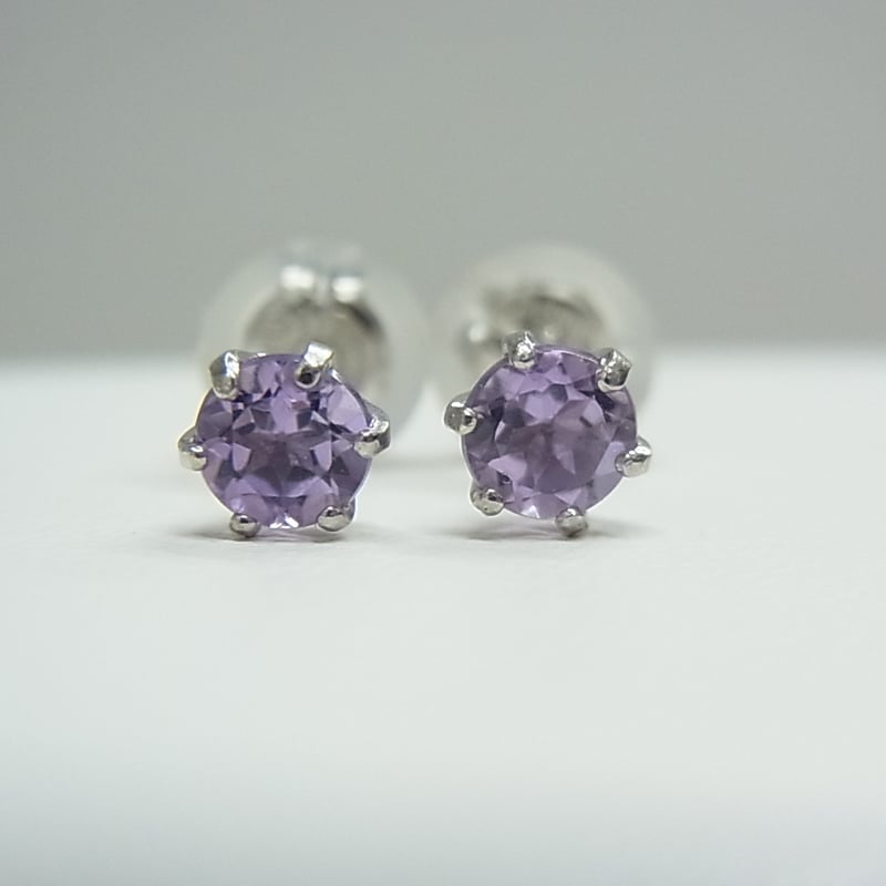 アメジストピアス プラチナ枠/限定品 | ANZ KOBE STORE
