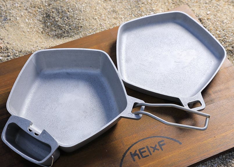 7way】アルミ製極厚スキレットセット（深型・浅型・サイドポット