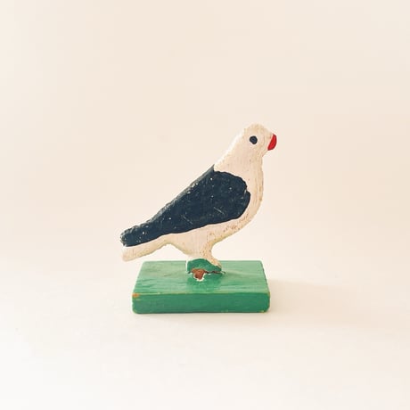東ドイツ　おもちゃ　白黒の鳩　1950年代–1970年代　木製