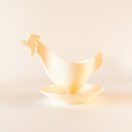 東ドイツ　プラスチック　エッグスタンド　ニワトリ