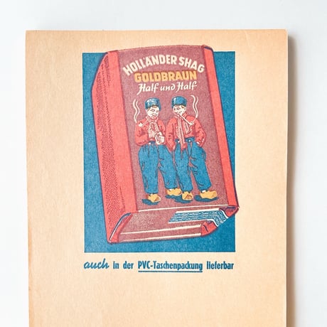 ドイツ　メモ帳　Holländer Shag Goldbraun　年代不明