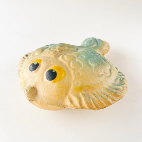 ソビエト　年代不明　小さいひらめ　ソフビ　人形　長さ11cm