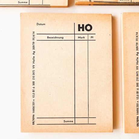 ドイツ　メモ帳　HO　1950年代