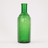 ドイツ　Lysoform　小　グリーン　ガラス瓶38　100ml　入り口欠け