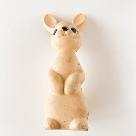 ソビエト　年代不明　うさぎ　ソフビ　人形　高さ17cm