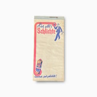 ドイツ　メモ帳　Hier gifts Schlichte　年代不明