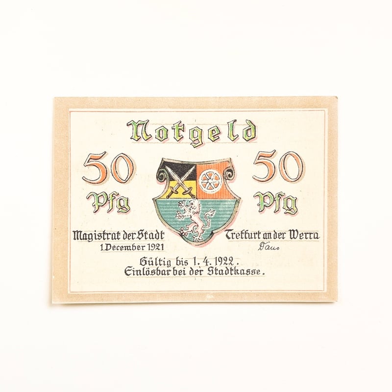 ドイツ 緊急紙幣 代用紙幣 ノーゲルト 5枚セット | こぐま舎