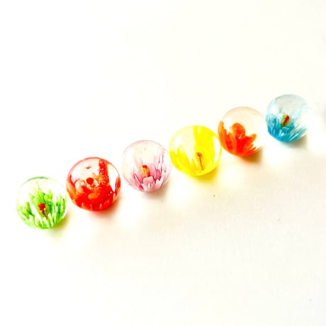 チェコ　ビー玉　花