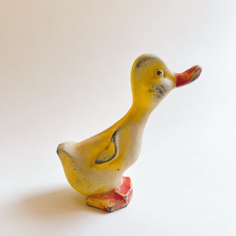 ソビエト　年代不明　アヒル　ソフビ　人形　高さ13cm