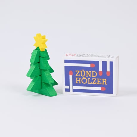 ドイツ　ザイフェン　人形　クリスマスツリー　マッチ箱