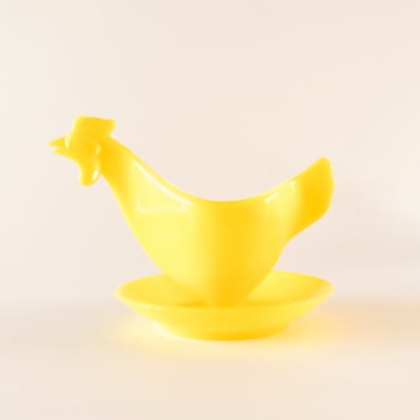 東ドイツ　プラスチック　エッグスタンド　ニワトリ