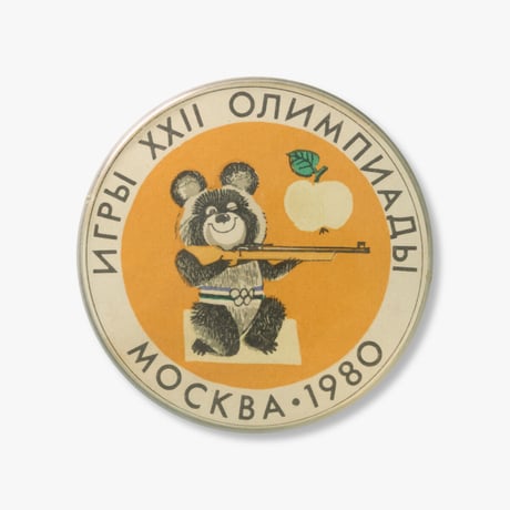 民放 初! TV朝日/1980 モスクワオリンピック ピンバッチ Amazon | こぐまのミーシャ ピンバッジ6点セット(1980年モスクワ