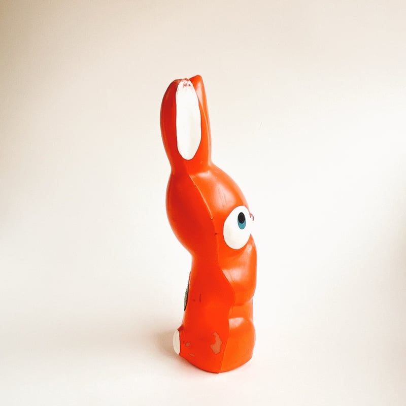 チェコ ニクロヴァー ソフビ人形 うさぎ 1970年代 高さ16cm | こぐま舎