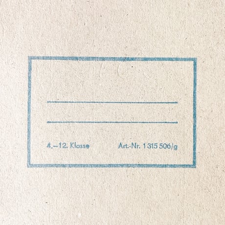 東ドイツ　学童用ノート　4. Klasse（4年生）-12　1980年代