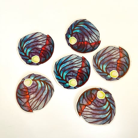 ダイカット　厚紙 　紫キャベツ