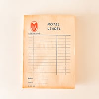 ドイツ　メモ帳　MOTEL USADEL　1970年代