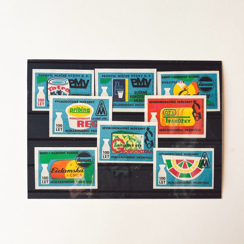 チェコスロバキア マッチラベル 100 Let Milékárenského Průmyslu