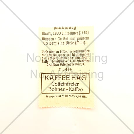 コーヒー・ハーグ広告切手　Mainburg