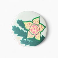 ソビエト　缶バッジ - Kaktus, gelbe Blüte - 1970s