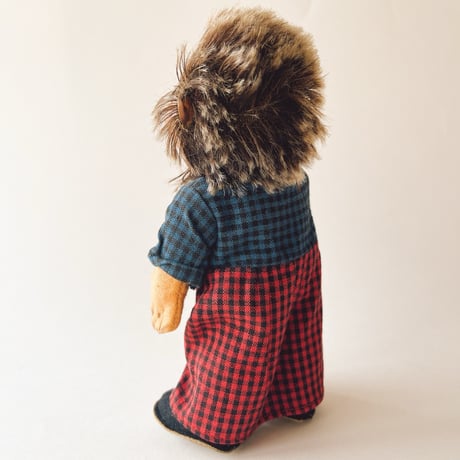 西ドイツ　メッキー　ママのミッキー　シュタイフ　高さ17cm　エプロンスカーフなし